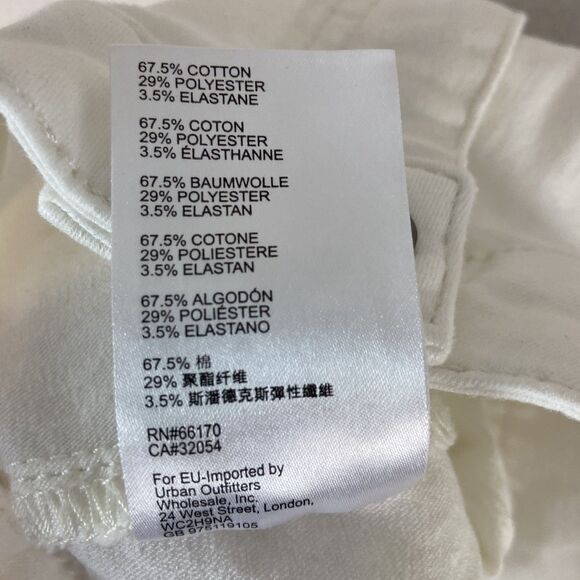 We The Free Just Float On Flare Pants Sz 26 Hippie Boho Festival Winter White - Picture 7 of 8